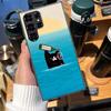 Cute Cat Funny Wine Art Cases Phone Case for Samsung Galaxy S26 Ultra S25 Edge S24 S23 FE S21 Plus S20 S22 S10 Cover TPU Capa Sh