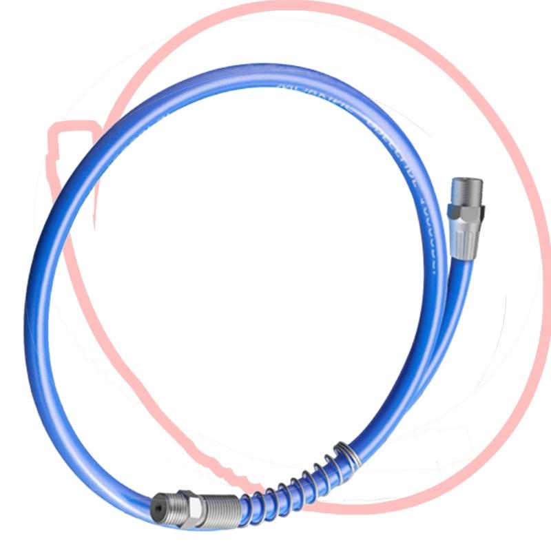 2PCS Flexible Grease Guns Hose 10000PSI Oil Resistant Design Quick Connects Coupler For Industrial Applications Tool