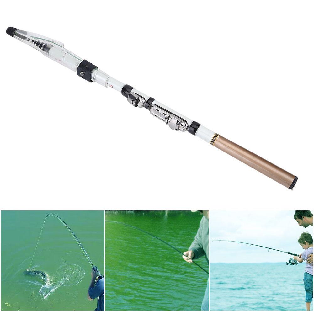 Портативная телескопическая удочка для спиннинга, удочка из углеродного волокна (2.1m)