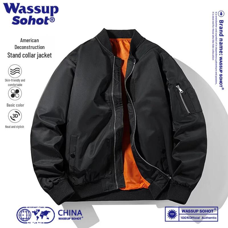 Wassup Sohot Американская винтажная куртка-бомбер