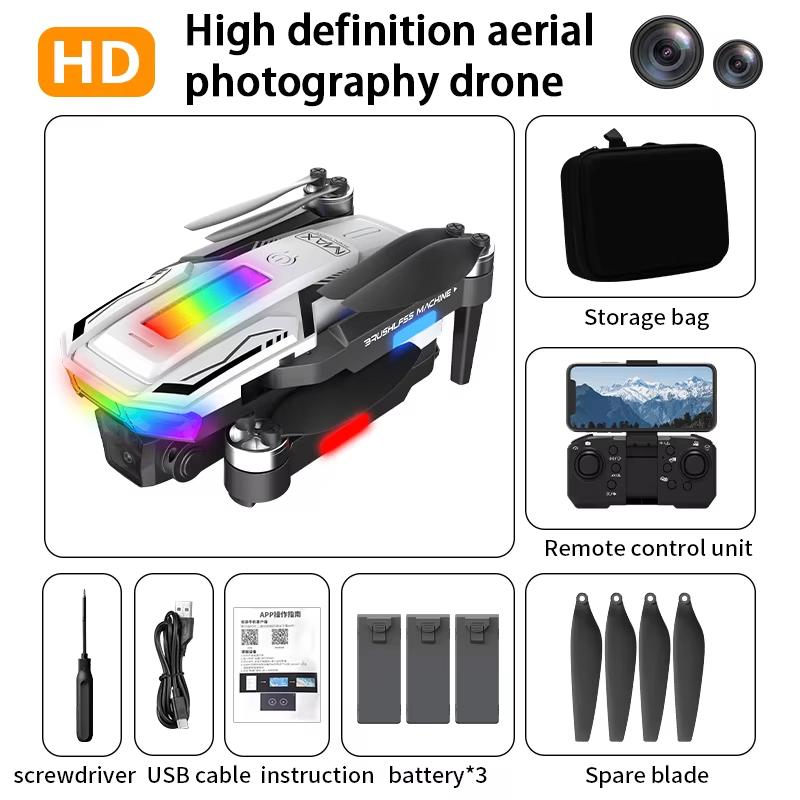 2025 New A11 Max RC Drone 8K ESC Dual Camera Aerial Aircraft All-round Obstacle Avoidance Brushless WIFI FPV Quadcopter Toy Gift