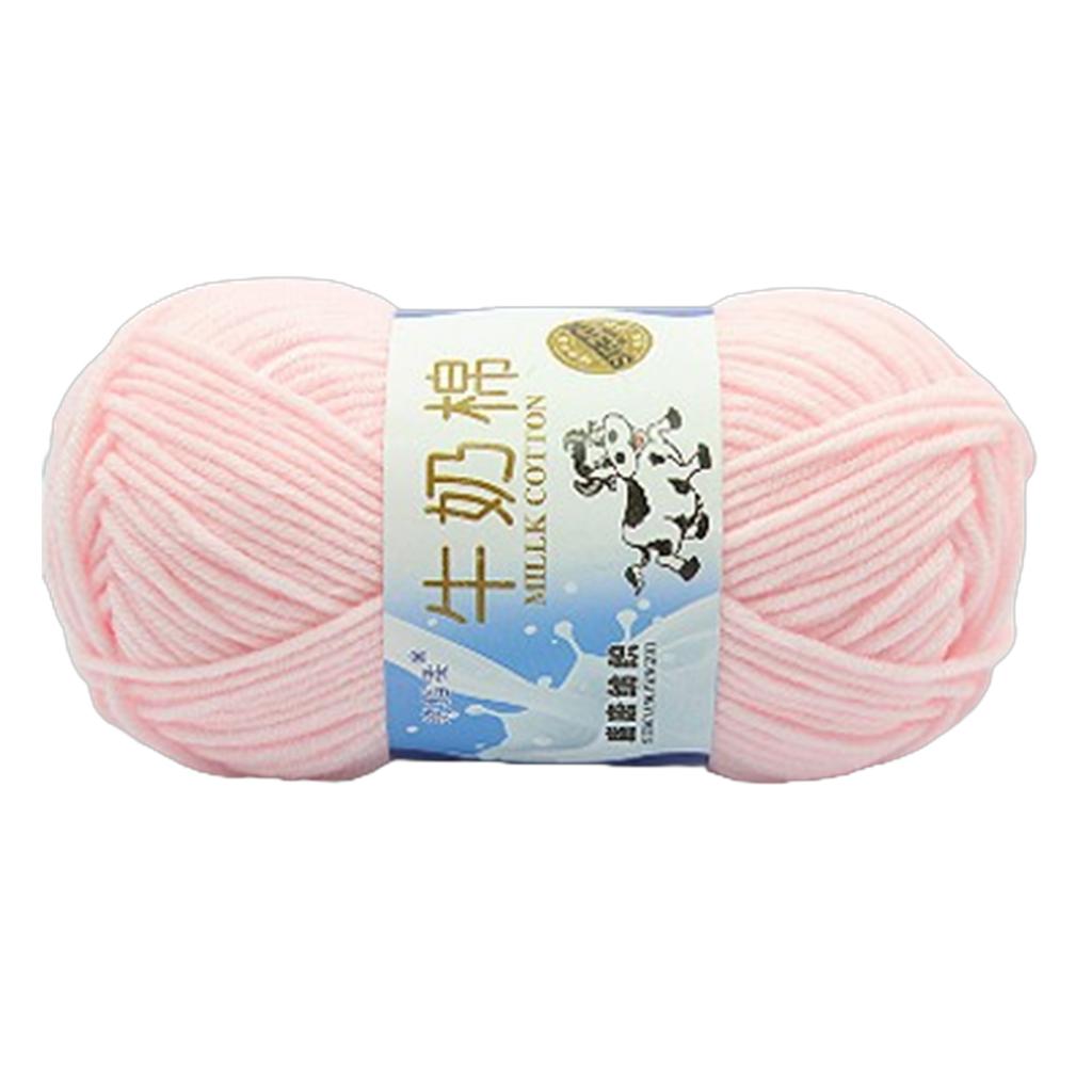 Пряжа для ручного вязания Молочная хлопковая пряжа Мягкая пряжа Разноцветная пряжа для вязания крючком Хлопковые нитки Вязальные принадлежности для детей