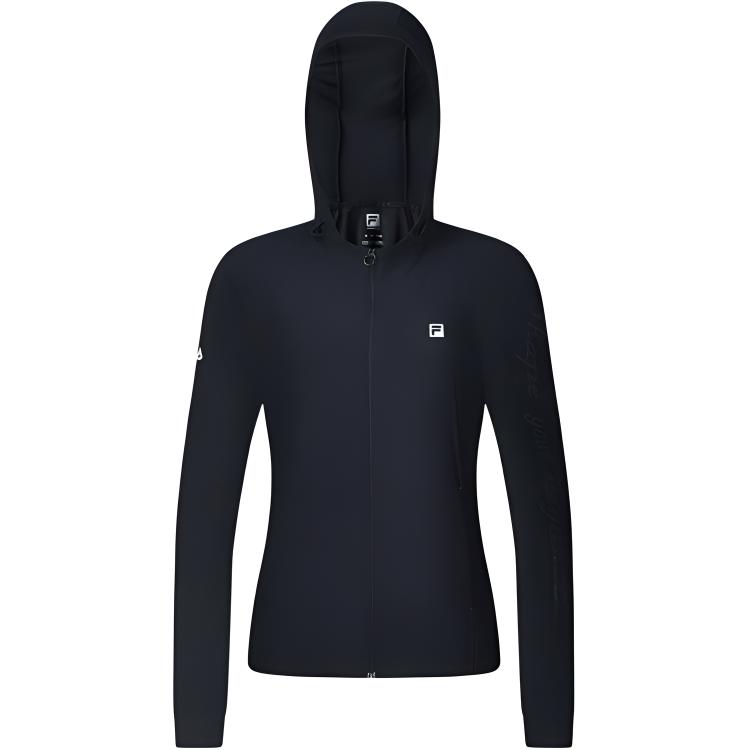 Новые куртки и пальто серии FILA Fitness для женщин, цвет «черный питч» A11W421502F-BK