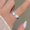 Парное кольцо на палец Мини очки Регулируемое кольцо Искрящееся кольцо на кончик пальца с инкрустацией стразами Аксессуар для пальца