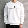 Men Oversized Graphic Sweatshirts Hoodied Korean Simplicity Printed Long Sleeve Cotton Hip Hop Sports Top Men Clothes Pullovers & Long Sleeves Men’s