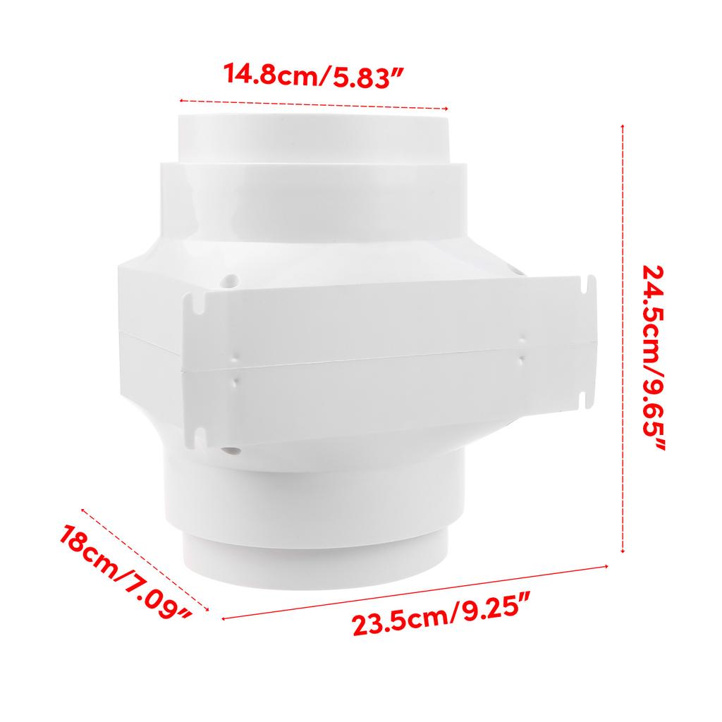 16 Вт вытяжной вентилятор для дома, линейный канальный вентилятор для ванной комнаты, вытяжка, вентиляция, кухня, туалет, чистый воздух, вентилятор