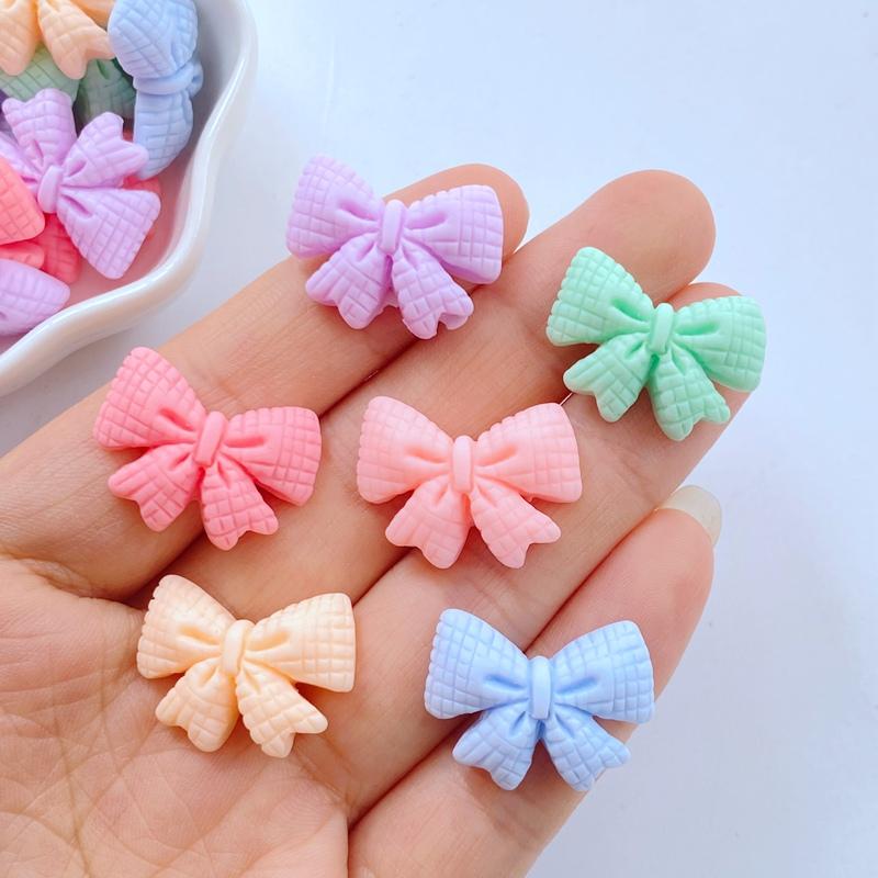 20 шт. Новые Мини 17*22 мм Милые Бантики Плоская Основа Смола Скрапбукинг DIY Украшения для Бижутерии Ремесла Декоративные Аксессуары