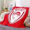 Olympiacos Printed Flannel Blanket, soft throw for bedroom sofa, washable, Christmas present, great gift.