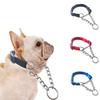 Nylon Dog Slip Pinch Collar Metal Dog Leash Necklace Practical Dog Training Collar  Training