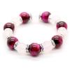 Ishiki AAAA Rank Amulet Natural Stone Rose Quartz 12mm Pink Tiger Eye 14mm Power Stone Bracelet B185