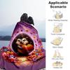 1PC Hedgehog, PumpkinOutdoor Flannel Blanket - Soft Plush Decor for Picnics, camping, Bedroom, Playroom, Office, or Lunch Break 1323A
