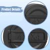 2x Car Exterior Door Lock Keyhole Cover Protection Cap Anti Rust Vehicle Trim Decoration