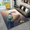 Изысканный 3D-коврик с птицами, цветами и животными, коврик для дома, гостиной, спальни, дивана, коврик для кухни, декор для кухни, нескользящий напольный коврик