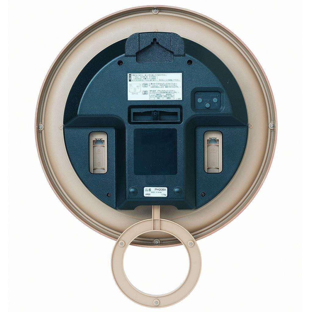 Seiko Clock Wall Clock Radio Analog Decorative Pendulum Light Brown Wood Grain Pattern PH206A SEIKO