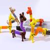 Fidget Pipe Toy Flexible Stretchable DIY Squeezing Pipe Vent Toy Relieve Boredom Cute Giraffe Stretch