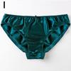 Women's Mulberry Silk Underwear Small Bow Solid Color Silk Triangle Underwear Soft And High-Quality Women'S Underwear Minimalist Style