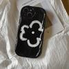Ins Jane Art Flower Black Imd Нескользящий чехол для Iphone 11 14 Pro Max 13 12 Promax Силиконовый противоударный милый чехол для телефона Conque
