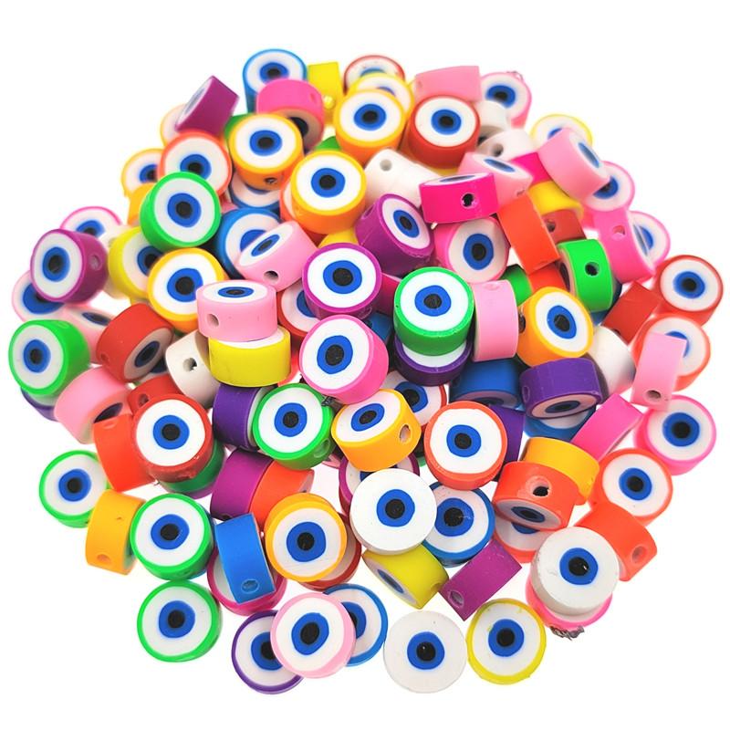 Бусины-разделители «сделай сам» для изготовления ювелирных изделий в форме сердца, кулон 10 мм, мягкий керамический браслет, ожерелье, бусины