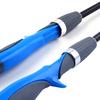 Fishing Rod Spinning 1.5m Blue Gun Handle Telescopic Portable Traveling Carbon Fishing Rod Pole