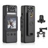 4K Body Camera with Audio and Video Recording Wearable Body Cam WiFi Camera Camcorder with 180 Degrees