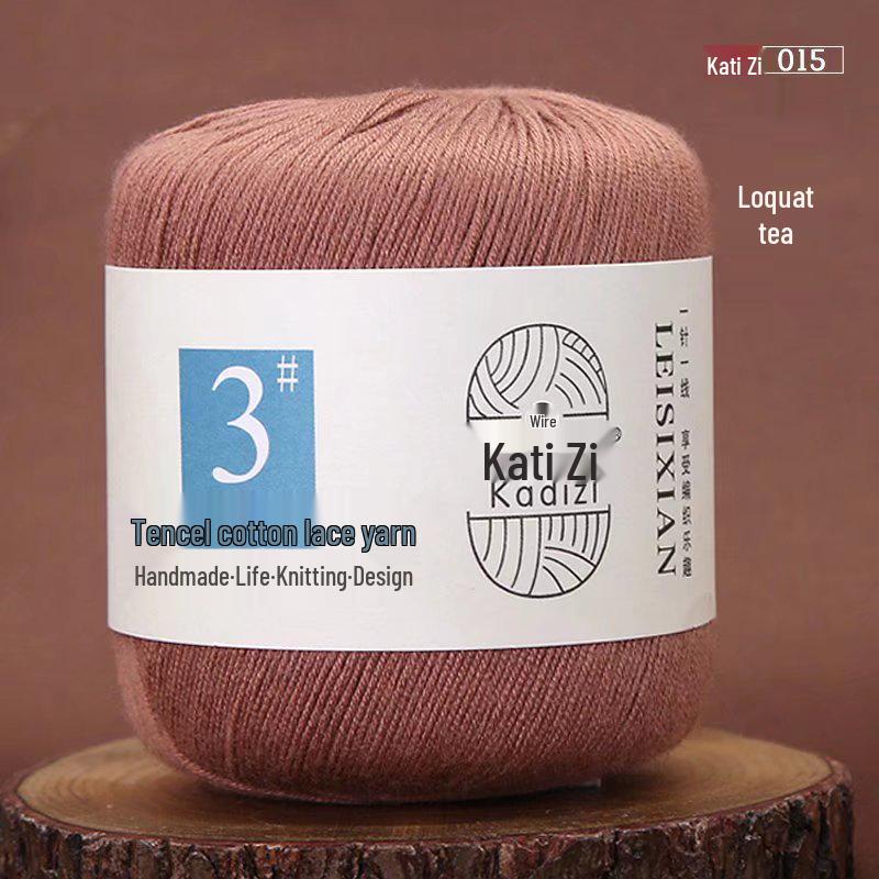 Пряжа Tencel Хлопок Кружево для Летнего Вязания Крючком и DIY - Нет. 3
