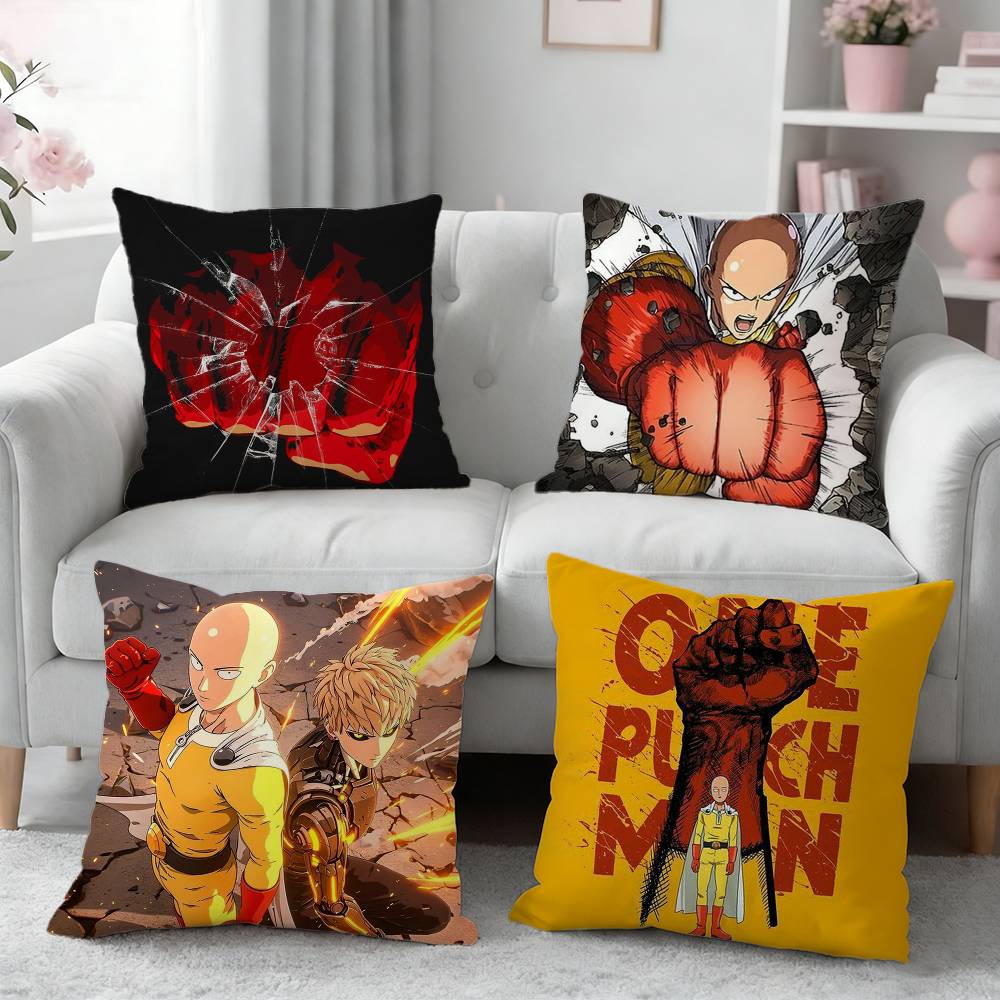 OnePunch Man Pillow Case Pattern Printed Pillowcase For Living Room Sofa Cushion Cover