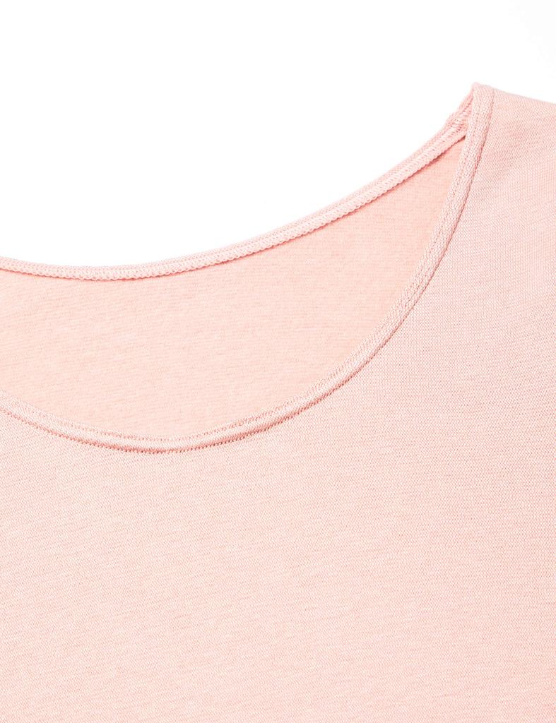 Comfortable Thermo Inner Fits Your Size L Wing/Wacoal Women's Top, 3/4 Sleeves, U-Neck, Body, (EL6720)