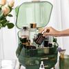 Desktop Makeup Organizers With Lid Large Capacity Cosmetic Storage Box Skin Care Storage Drawer Dustproof Make Up Brushes Holder