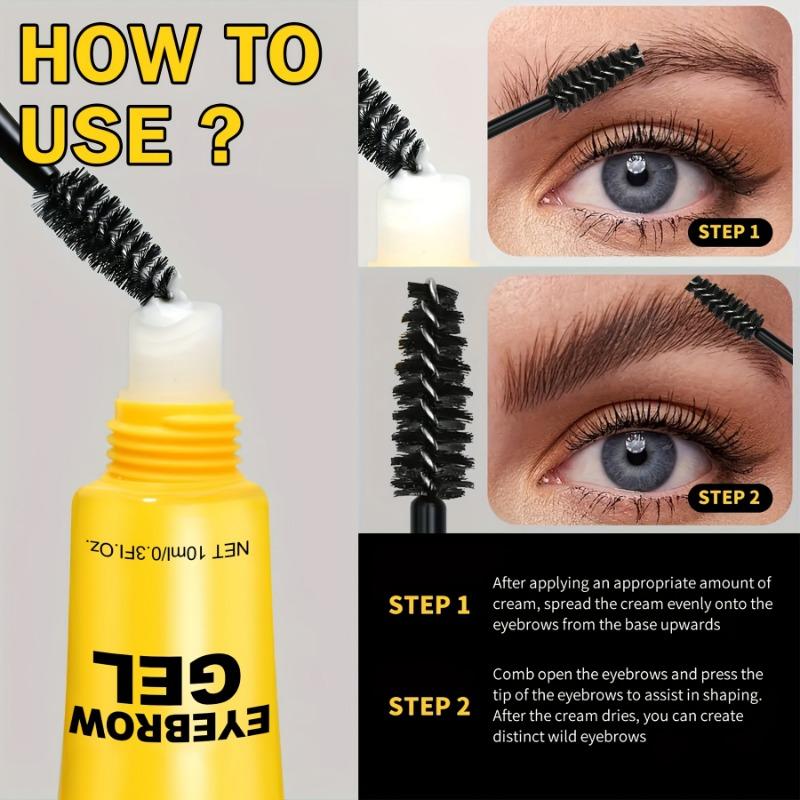 Стойкий гель для укладки бровей Clear Brow Fix Gel с щеточкой