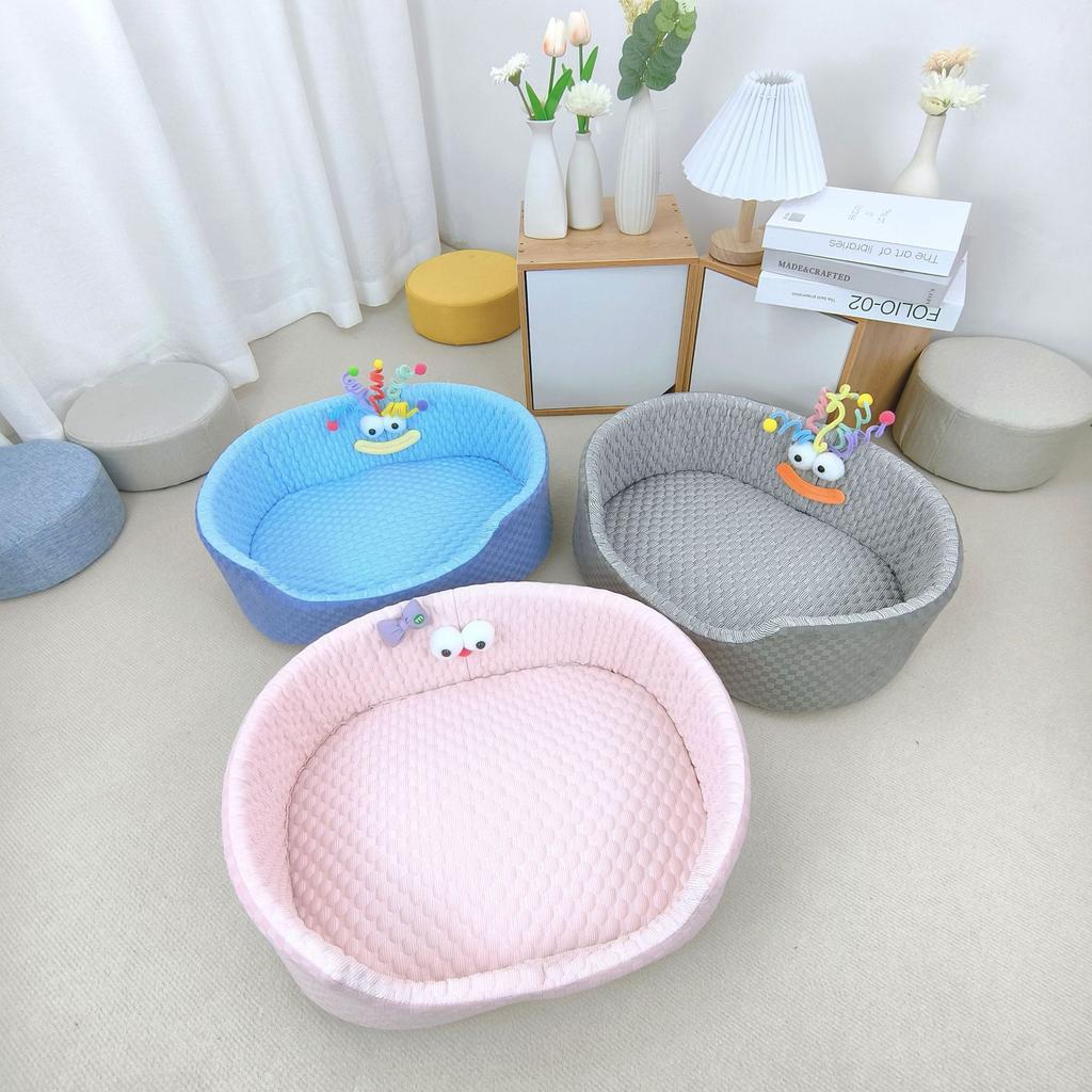 Летнее ледяное гнездо для домашних животных Ice Peas, холодное гнездо для кошек, которое можно снять и постирать, диван для домашних животных, прохладное гнездо для домашних животных на все времена года