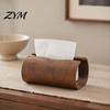 Elegant Facial Tissue Cover for Bedroom Box Holder, Natural Wood Storage Organizer, Decorative Rectangular Practical Napkin Holder Living Room