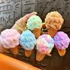 1PC Personalized Keychain Car Keys With Colorful Scoops Cute Mini Waffle Cones Gifts Ice Cream Keychain Charming Women