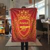 1PC Arsenal F Patterned Flannel Blanket Suitable For All Seasons for Home Decor Warmth and Comfort Gifts Holiday Present