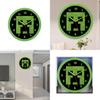 Тихие Настенные Часы с Зеленым Пиксельным Узором Minecraft для Декора Гостиной и Спальни