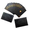 1PC Rose Black Gold Poker Cards, набор игровых карт, водонепроницаемый набор для покера,
