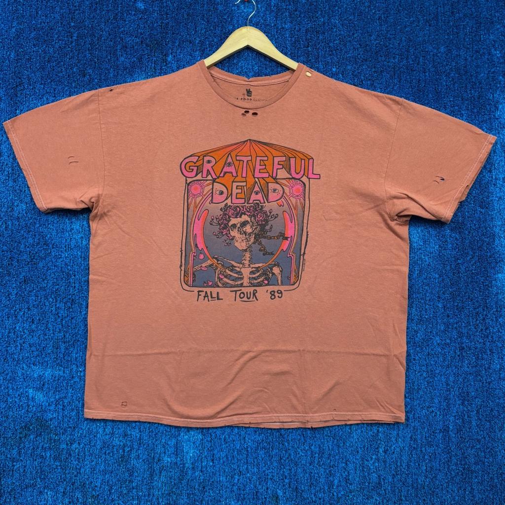 Grateful Dead Big Bertha Осенний тур 89 Свободная футболка с логотипом группы XXL Унисекс
