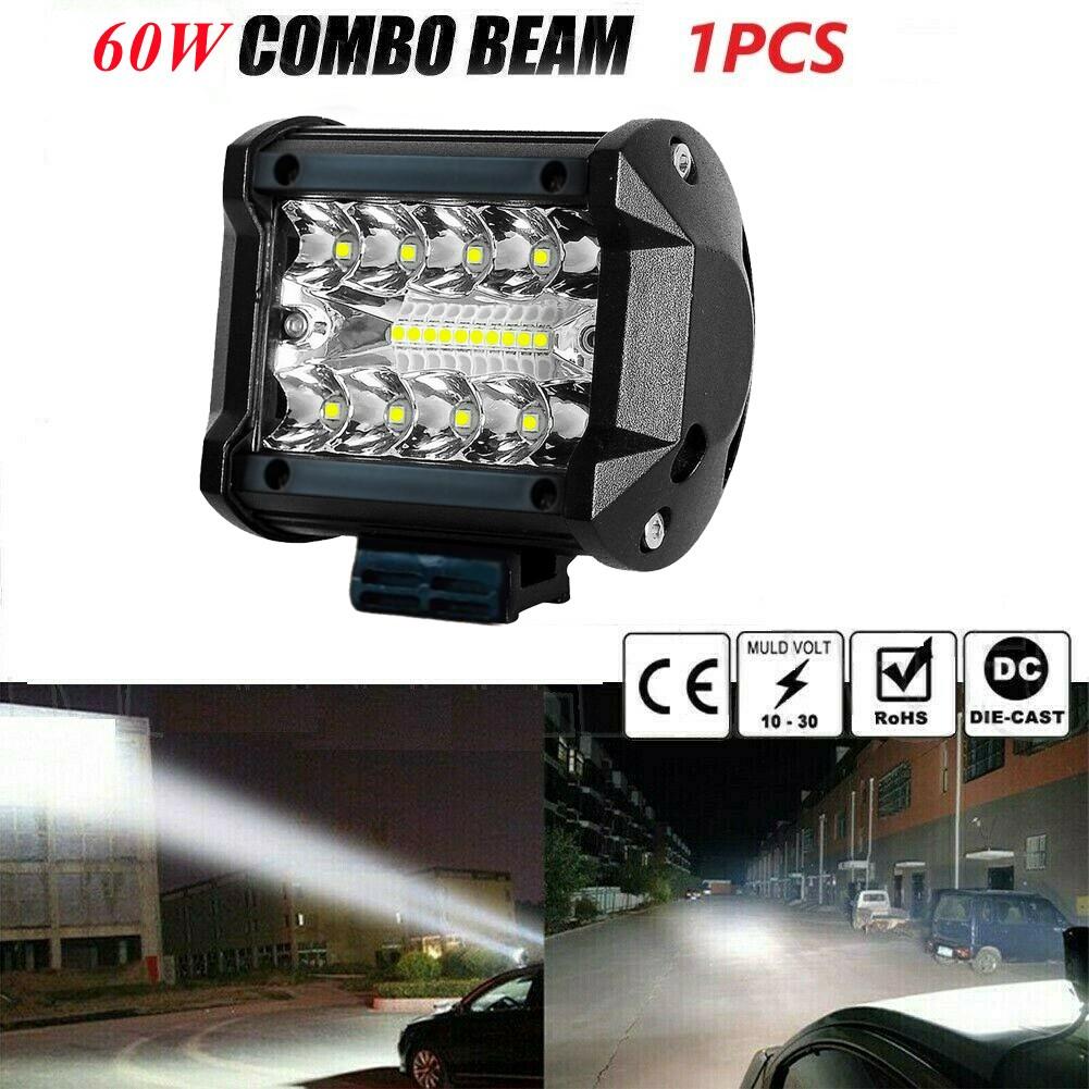 12V LED Light Bar 60W Combo(Flood+Spot) Dust-proof Weather-proof