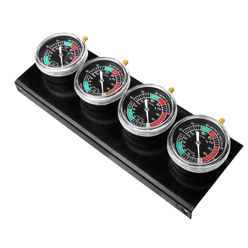 for 4 Cylinder Motorcycle Carburetor Carb Synchronizer Kit Ignition Tester Balancer Test Gauges Set Motorbike Diagnostic Tools