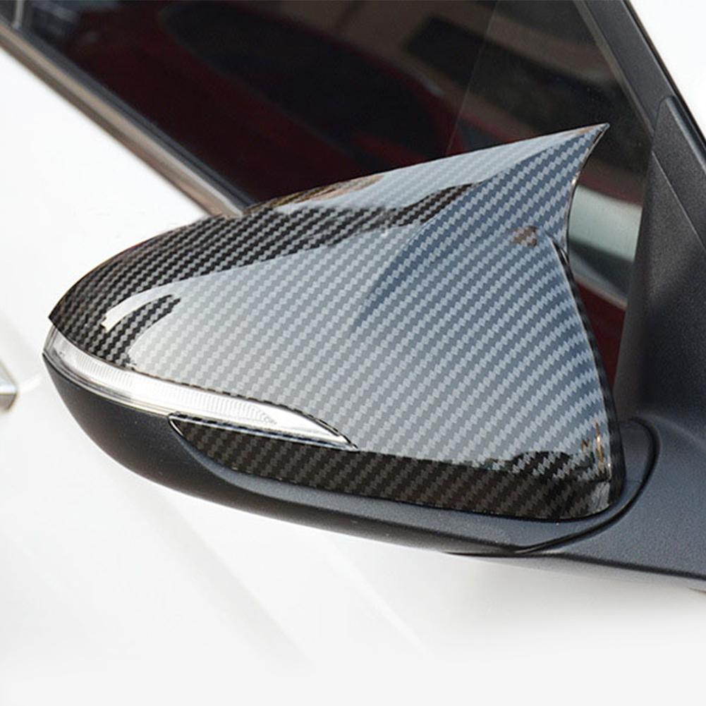 2X автомобильное зеркало заднего вида из углеродного волокна, крышка зеркала боковой двери, декоративная накладка для Hyundai Elantra AD 2016 2017