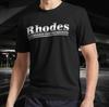 Электропиано Rhodes Классическая футболка с логотипом Смешной размер Американская унисекс футболка