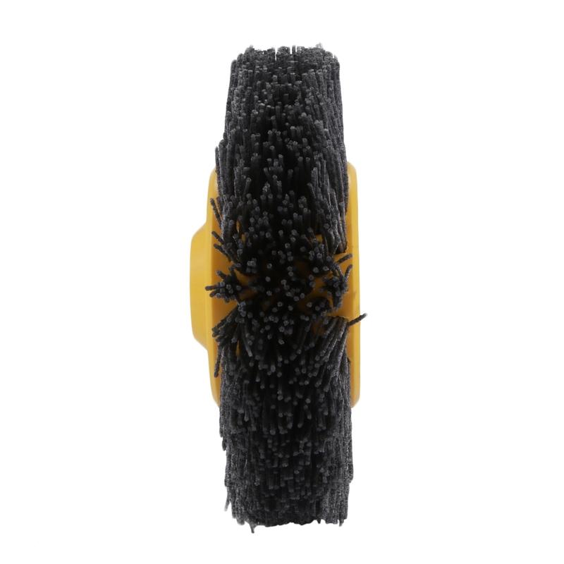 ABLP 1 piece 150x40mm x M14 P60Nylon Abrasive Wire Polishing Brush Wheel for Wood Furniture Stone Antiquing Grinding