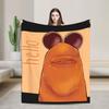 Marcus The Worm 70s  Blankets Fleece Summer Air Conditioning  Multi-function Ultra-Soft Throw Blankets for Bed Bedroom Rug Piece