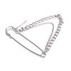1Pc Unisex Classic Chain Pin Brooches  Bf Punk Hip Hop Jewelry Gifts