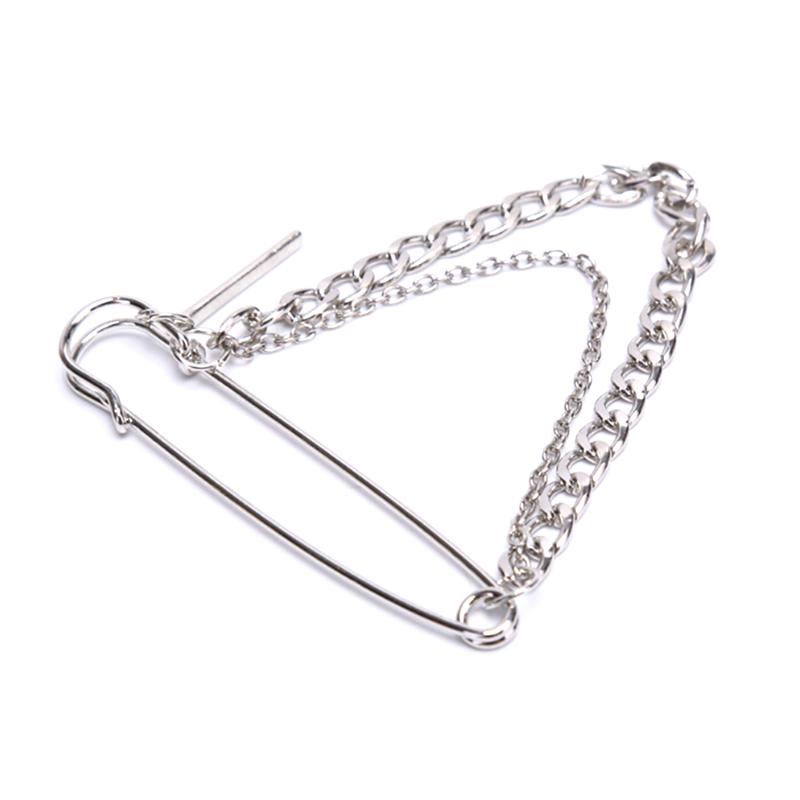1Pc Unisex Classic Chain Pin Brooches Bf Punk Hip Hop Jewelry Gifts