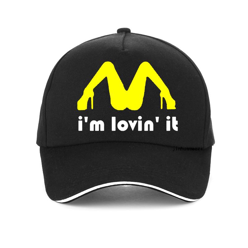 Men Tricolor I'm Loving It Inapropriate Offensive Sex Baseball Cap Funny Humor Joke Rude Summer Dad Hat Adjustable Snapback Hats