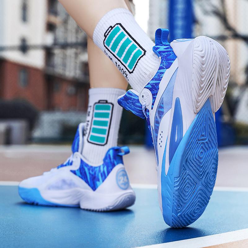 2025 New Support Shock-absorbing Wear-resistant Anti-slip Professional Basketball Shoes Male Students Low-top Sports Shoes