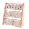 Деревянная стойка для ювелирных изделий Функциональная деревянная полка для ювелирных изделий Эффективный держатель для хранения аксессуаров для подвесок
