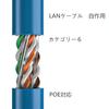 LAN-кабель Cat6, 100 м, для самостоятельной сборки, для бизнеса и строительства, одножильный UTP с выделенными контактами, совместим с PoE, синий