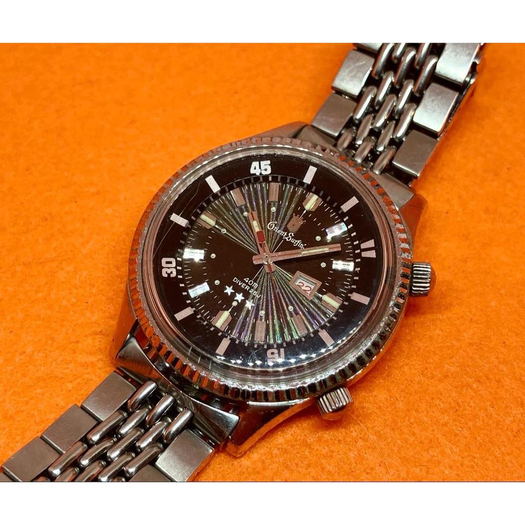 Б/у Винтажные наручные часы ORIENT SURFIN DIVER 25 камней с ручным заводом, элемент для дайвера-серфера