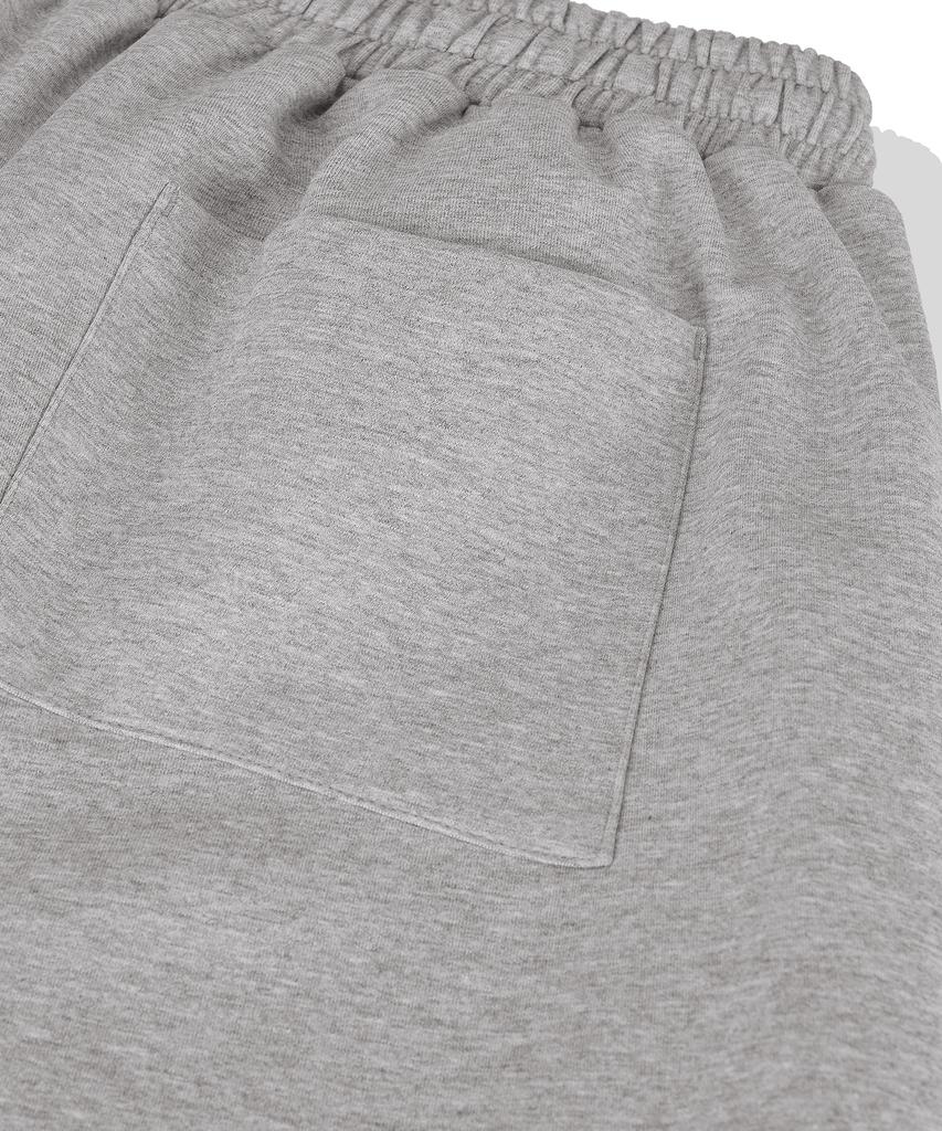 DRIX Track Line Graphic Bermuda Sweatpants_Melange Gray